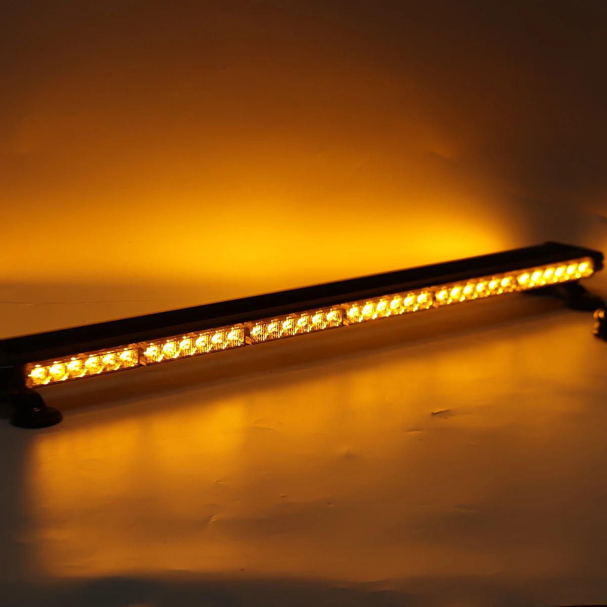 צ'קלקה ענקית 36/53 ס"מ מגנטית, 27 מצבי הבהוב ו 78 לדים חזקים, נגד מים כתום - לבן – תמונה 2